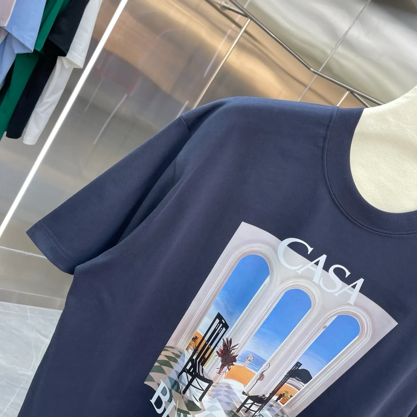 New Arrival Casablanca Classic Series T ～ ， ， 。 ， Classic ， In Stock ！ ：White Black Blue Royal Blue Orange（5 ） Size：S M L XL XXL